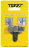 Penhouder Terry clip voor 3 pennen/potloden zilverkleurig - thumbnail