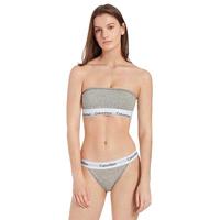 Calvin Klein High Leg Tanga slip dames - Hoog opgesneden dames slip - Rio onderbroek katoen - XS - Grijs - Onderbroek - Ondergoed - XS - Onderbroek - thumbnail