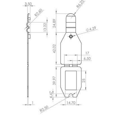 Scanvaantje pocket transparant 25x27mm