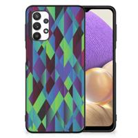 Samsung Galaxy A32 5G Backcover Abstract Green Blue - thumbnail