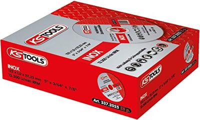 KS Tools 337.2025 Doorslijpschijf recht 125 mm 25 stuk(s)