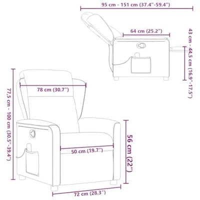 Massagestoel verstelbaar stof wijnrood