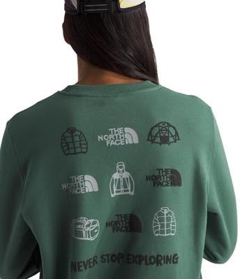 The North Face Outdoor Graphic Crew Trui Heren Duck Green M