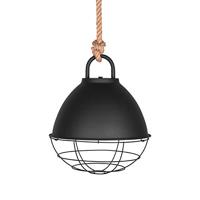LABEL51 Hanglamp 'Korf' 38cm, kleur Zwart - thumbnail