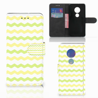 Motorola Moto G7 Play | Telefoon Hoesje | Waves Yellow - thumbnail