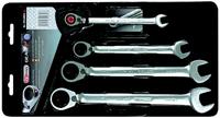 KS Tools 503.4604 5034604 Ringsleutel met ratelset Sleutelbreedte (metrisch) 10 - 19 mm - thumbnail