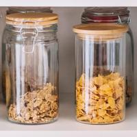 Tin Andrea House cc16204 Hout Glas 1,2 L Ø 9,5 x 17,5 cm - thumbnail