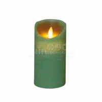 LED Kaars Wax Jade Groen 15cm - thumbnail