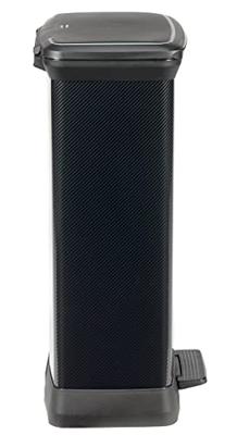 CURVER Decobin Rechthoekige afvalbak - 50 L - Carbon Black CURVER Decobin Rechthoekige afvalbak - 50 L - Carbon Black