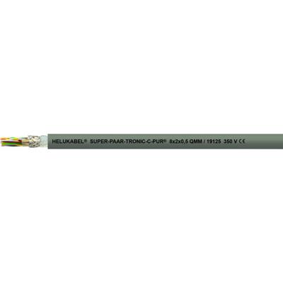 Helukabel 19106-1000 Geleiderkettingkabel S-PAAR-TRONIC-C-PUR 12 x 0.25 mm² Grijs 1000 m