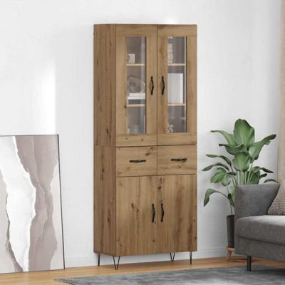 Hoge kast Artisan Eiken 69,5 x 34 x 180 cm Bewerkt hout