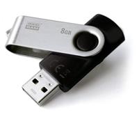 Goodram UTS2 USB flash drive 8 GB USB Type-A 2.0 Zwart, Zilver - thumbnail