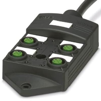 Phoenix Contact SACB-4/ 4- 5,0PUR SCO P 1452398 Passieve sensor/actorbox M12-verdeler met kunststof schroefdraad 1 stuk(s) Piece