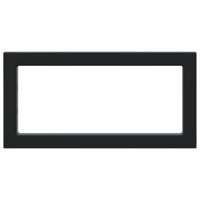 Wandbeugels voor wasbak 2 st rechthoekig staal zwart - thumbnail