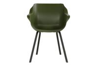 Stoel Element Armchair Stoel zitting 'moss green' frame 'carbon black' (2 stuks) Hartman Sophie - Sophie - thumbnail