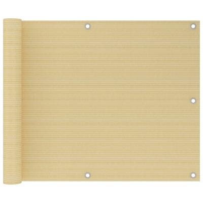 VidaXL Balkonscherm 75x300 cm hdpe beige
