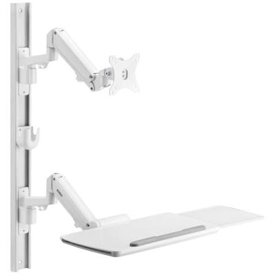 SpeaKa Professional SP-MM-960 1-voudig Monitor-wandbeugel Met toetsenbordlade, Op elkaar 43,2 cm (17) - 109,2 cm (43) Wit In hoogte verstelbaar, Zwenkbaar, SpeaKa Professional SP-MM-960 1-voudig Monitor-wandbeugel Met toetsenbordlade, Op elkaar 43,2 cm (17) - 109,2 cm (43) Wit In hoogte verstelbaar, Zwenkbaar,