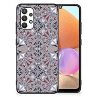Samsung Galaxy A32 4G | A32 5G Enterprise Editie Marmeren Print Telefoonhoesje Flower Tiles - thumbnail