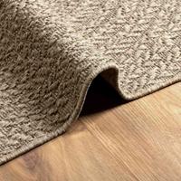 VidaXL Vloerkleed zizur beige binnen en buiten 160x230 cm jute look - thumbnail