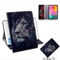 Leeuw patroon horizontale Flip lederen case voor Galaxy tab een 10 1 (2019) T510/T515 met houder & Card slot & portemonnee - thumbnail