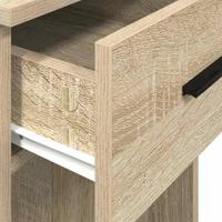 Computertorenstandaard met lade 35x45x77 cm sonoma eikenkleurig - thumbnail