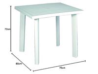 Eettafel IPAE Progarden Buitenkant Hars 80 x 75 x 72 cm - thumbnail