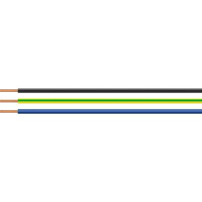 HELU 29852-100 Enkele ader H07V-U 1 G 2.50 mm² Groen-geel 100 m