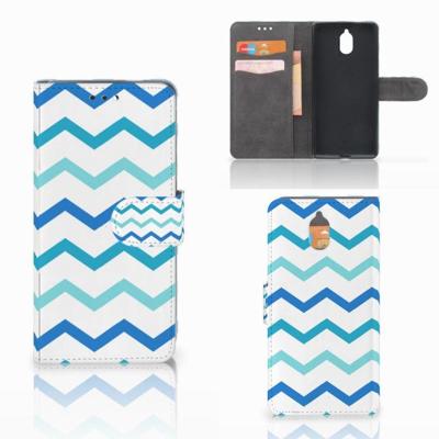 Nokia 3.1 (2018) | Telefoon Hoesje | Zigzag Blauw