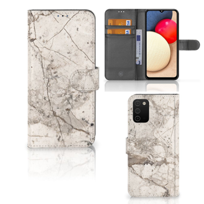 Samsung Galaxy A03s | Bookcase | Marmer Beige