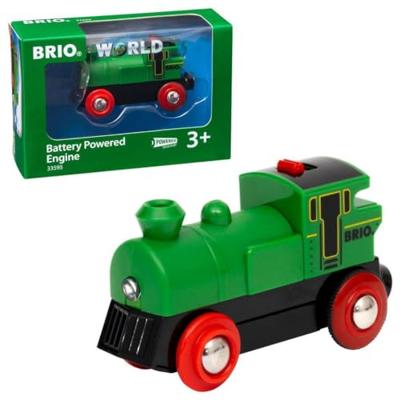 BRIO World Groene locomotief op batterijen