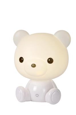 Lucide DODO BEAR - Nachtlamp Kinderkamer - LED 3 StepDim - 1x3W 4000K - Wit Lucide DODO BEAR - Nachtlamp Kinderkamer - LED 3 StepDim - 1x3W 4000K - Wit