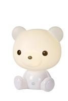Lucide DODO BEAR - Nachtlamp Kinderkamer - LED 3 StepDim - 1x3W 4000K - Wit - thumbnail