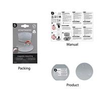 Smartwares RMAG60 Magneetbevestiging voor rookmelder Mini (Ø x h) 60 mm x 5 mm - thumbnail