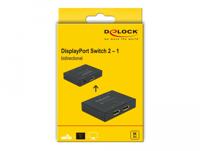 Delock 11478 DisplayPort 2 - 1 Switch bidirectioneel 8K 30 Hz - thumbnail