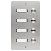 Grothe 55504 Belknop Met naambord RVS V2A - thumbnail