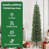 VidaXL Kunstkerstboom groen 180 cm pvc en staal en kunststof - thumbnail
