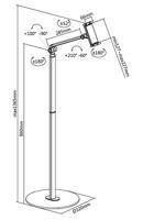 LogiLink AA0154 Tabletstandaard Universeel 11,9 cm (4,7) - 32 cm (12,6) - thumbnail