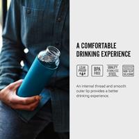 Black+Blum Glazen Waterfles - 0.6Ltr - Oceaan - thumbnail