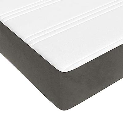 Pocketveringmatras medium 160x200x20 cm fluweel donkergrijs