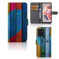Xiaomi Redmi Note 12 4G | Book Style Case | Wood Heart - Cadeau voor je Vriend - thumbnail