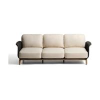 Kave Home Alipa tuinbank 3-zits Donkergrijs - thumbnail