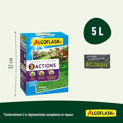 Gras - meststof - Algoflash Naturasol - 3 acties - 3 kg - thumbnail