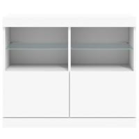 Dressoir met LED-verlichting 81x37x67 cm wit - thumbnail