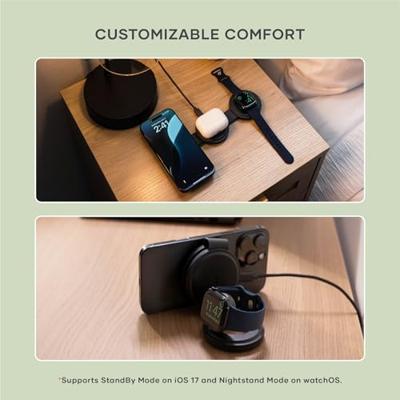 Satechi OntheGo 3-in-1 wireless oplader (15W) - Black - thumbnail