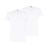 Puma Basic V-Hals T-Shirt 2-Pack Heren Wit - Maat XL - Kleur: Wit | Soccerfanshop - thumbnail