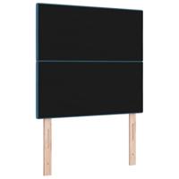 LED Hoofdbord met LED-striplichten Blauw 80 cm Polyester - thumbnail