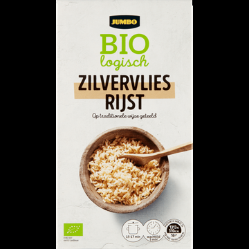 Jumbo Biologisch Zilvervliesrijst 400 g