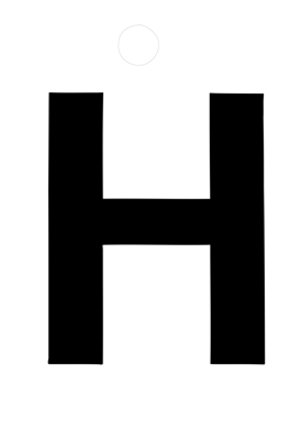 Metafranc Plakletter 35Mm Zwart H - WU0511140