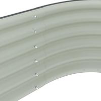 Plantenbak verhoogd 160x80x44 cm gegalvaniseerd staal grijs - thumbnail