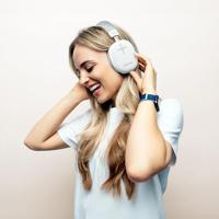 T'NB Bounce Draadloze over-ear hoofdtelefoon, comfortabel en betoverend, met bluetooth-verbinding, stereogeluid met geïntegreerde microfoon, batterijduur tot 50 uur, wit - thumbnail